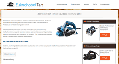 Desktop Screenshot of elektrohobeltest.com
